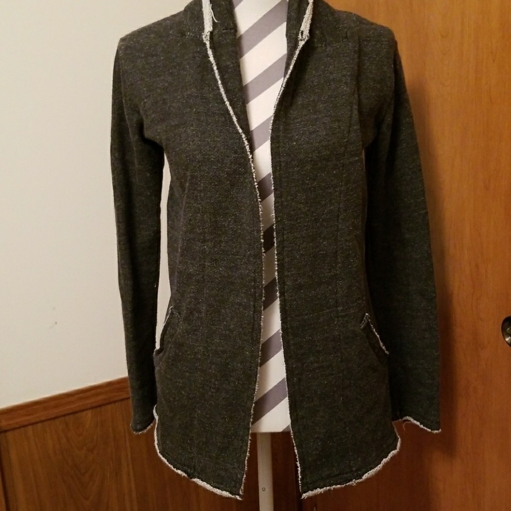 Sweatshirt material jacket